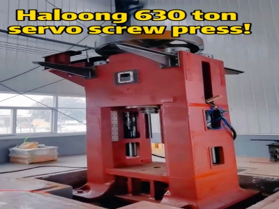 Haloong's 630 ton servo electric screw press is being made!