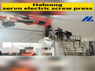 Haloong's 800 ton servo electric screw press is shipping!