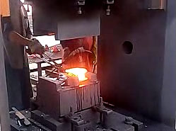 Haloong forging press machine working site,double stations working