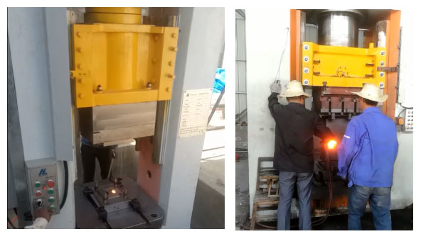 servo motor electric forging press site