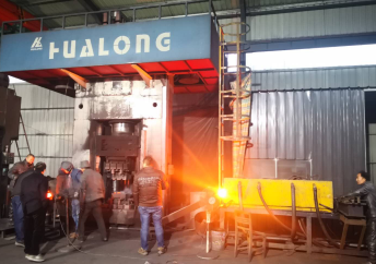 hot forging press working site